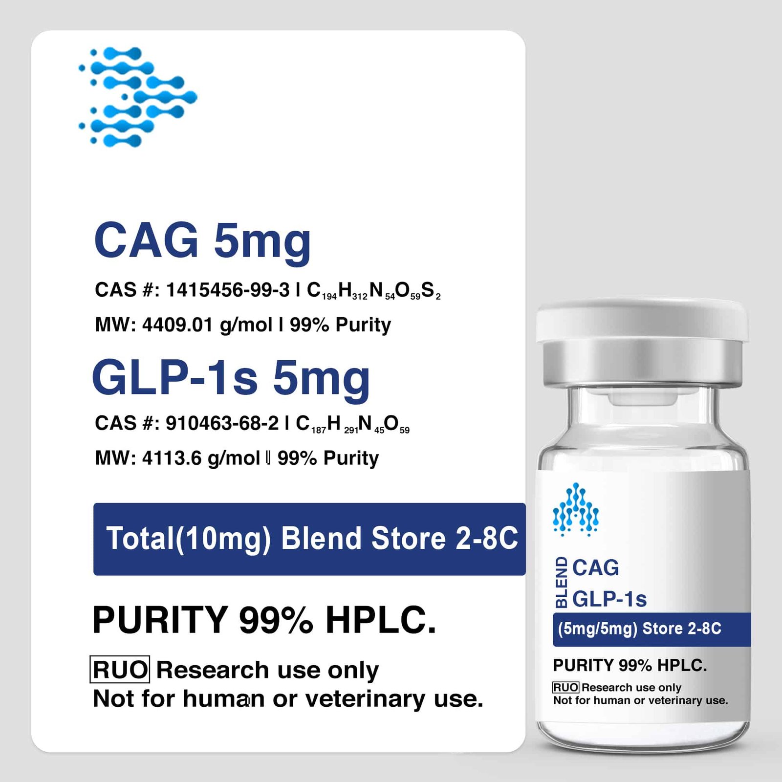 CAG 5MG / GLP-1S 5MG (10MG) RUO