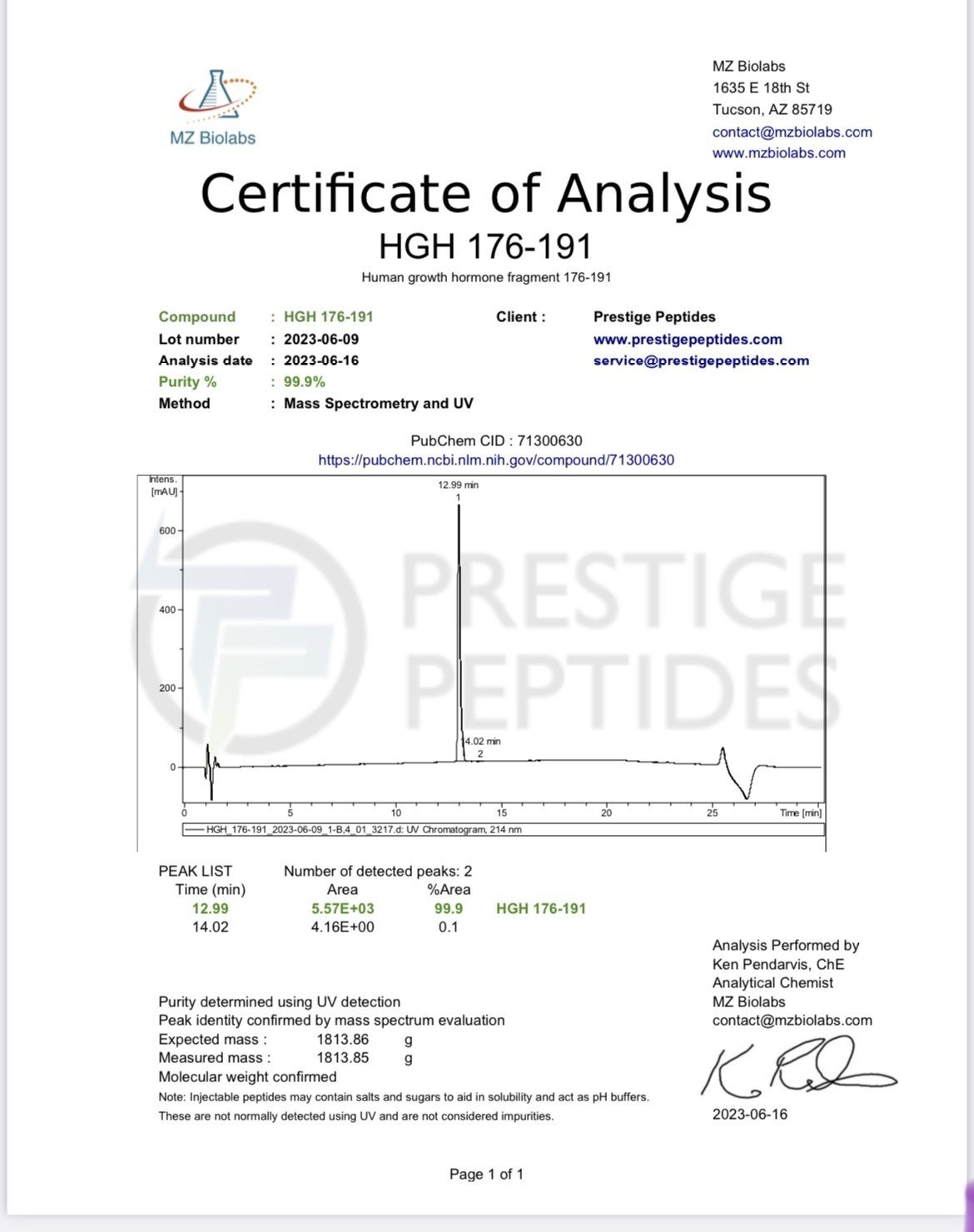 FRAGMENT 176-191 5MG (R&D)